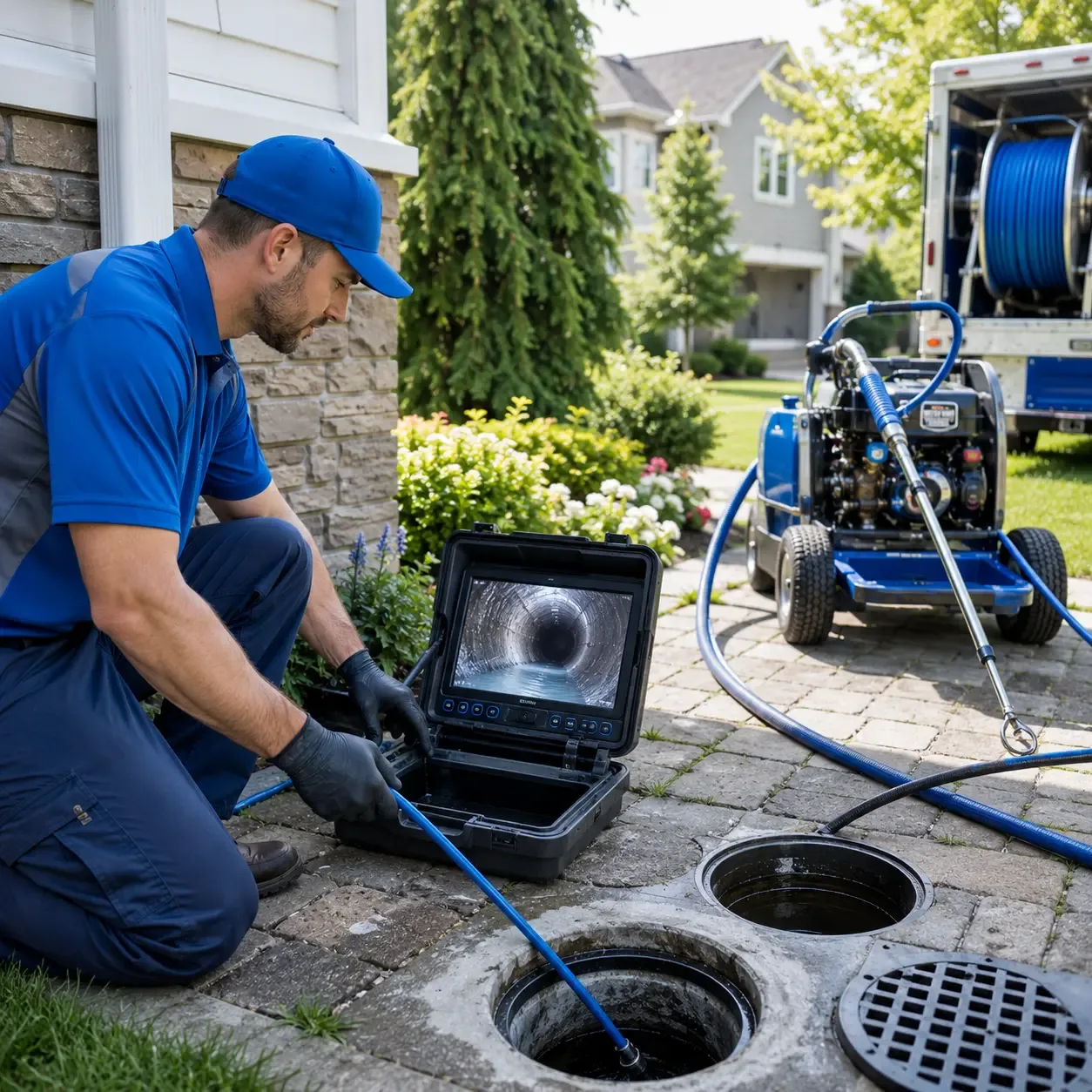 Outdoor drain cleaning professionals serving Republic, MI