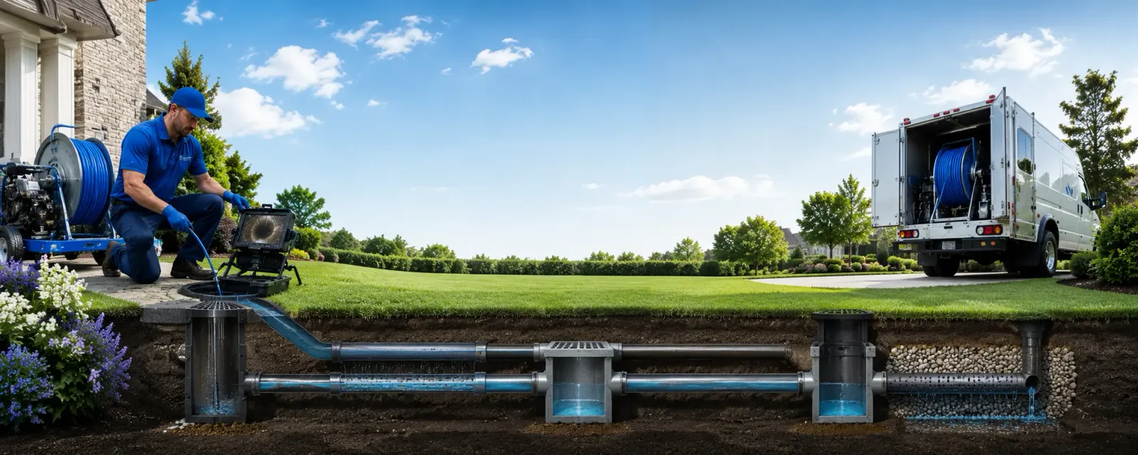 Outdoor drain cleaning information for Republic, MI